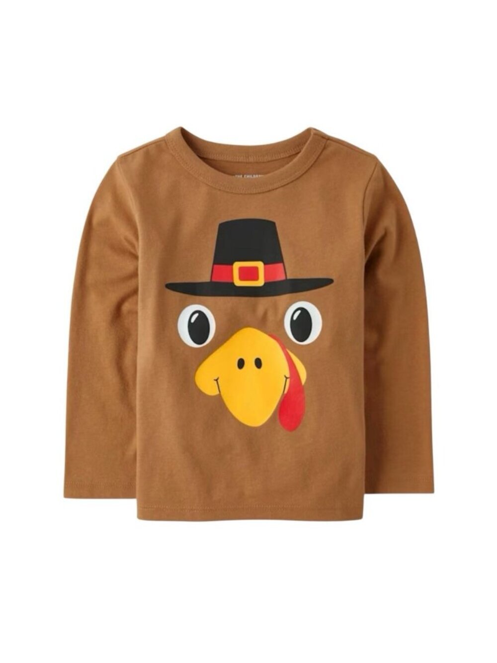 The Children’s Place Toddler Boys Turkey Face Graphic Tee Size 4T Thanksgiving